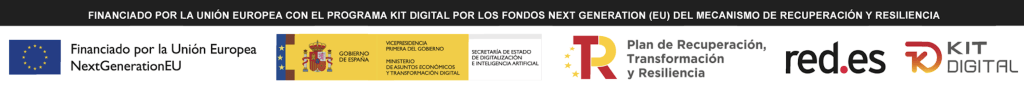 Página financiada por la Unión Europea con el programa Kit Digital por los fondos Next Generation (EU) del mecanismo de recuperación y resilencia.